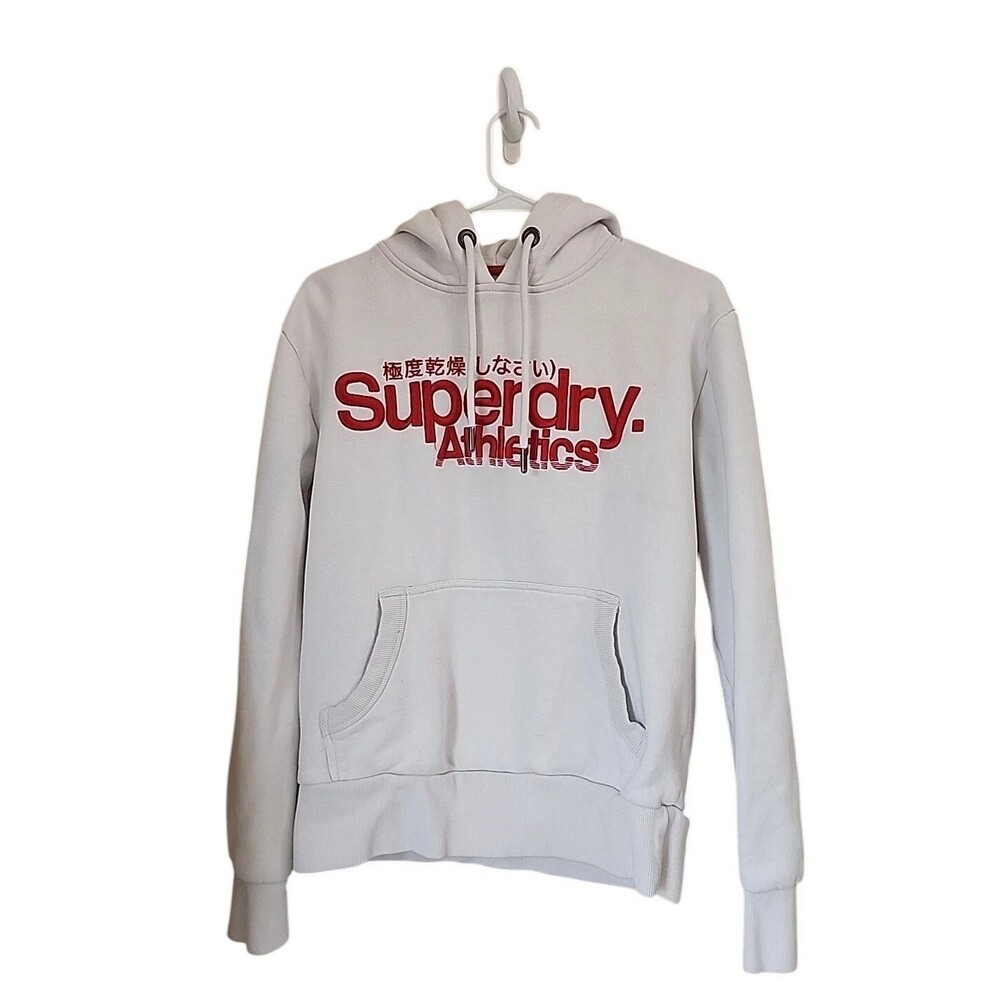 Superdry College Sportswear Athletics pullover hooded sweatshirt size medium